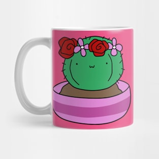 Little Cactus Wearing a Flower Crown Mug